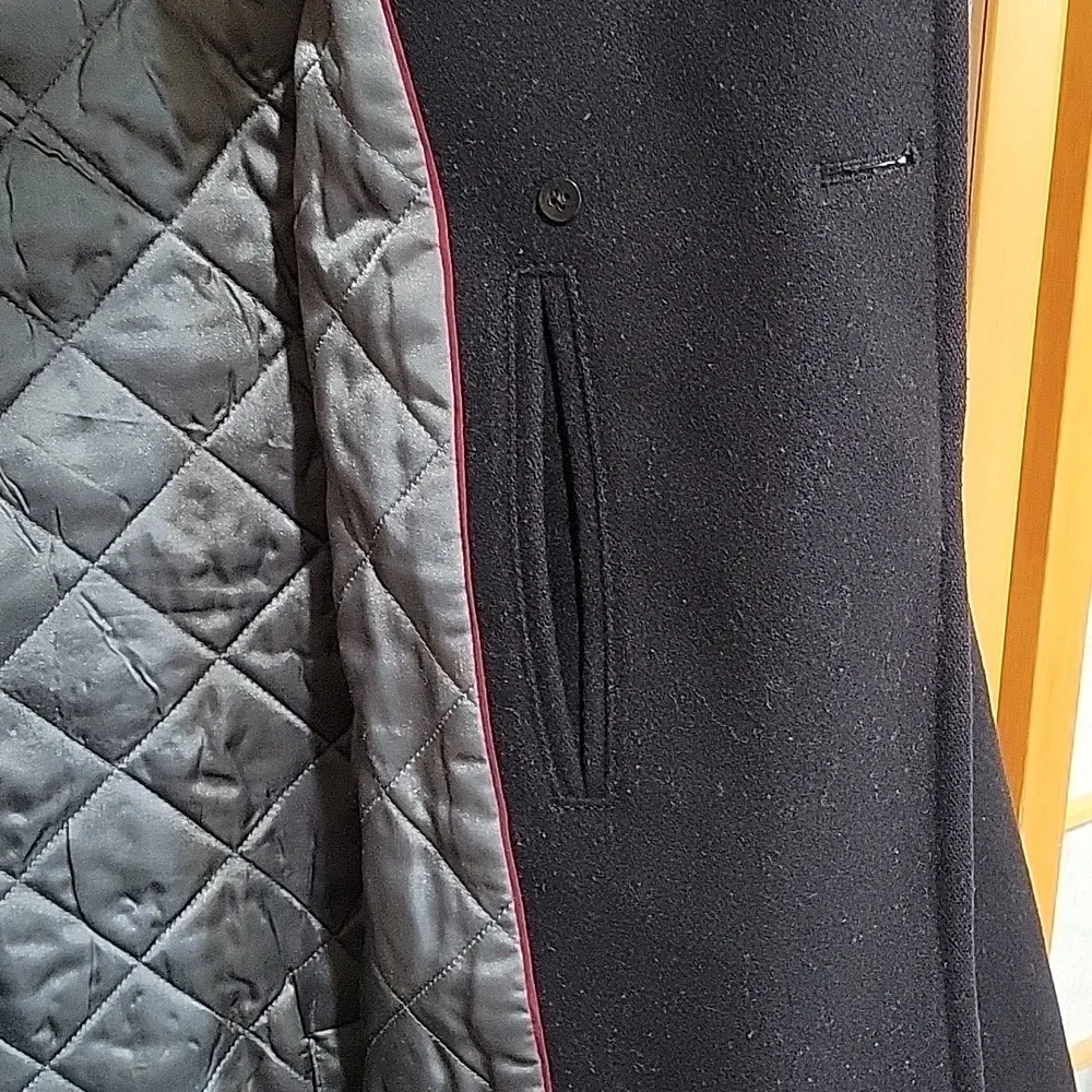 J. Crew black double breasted wool and thinsulate peacoat - Picture 4 of 13